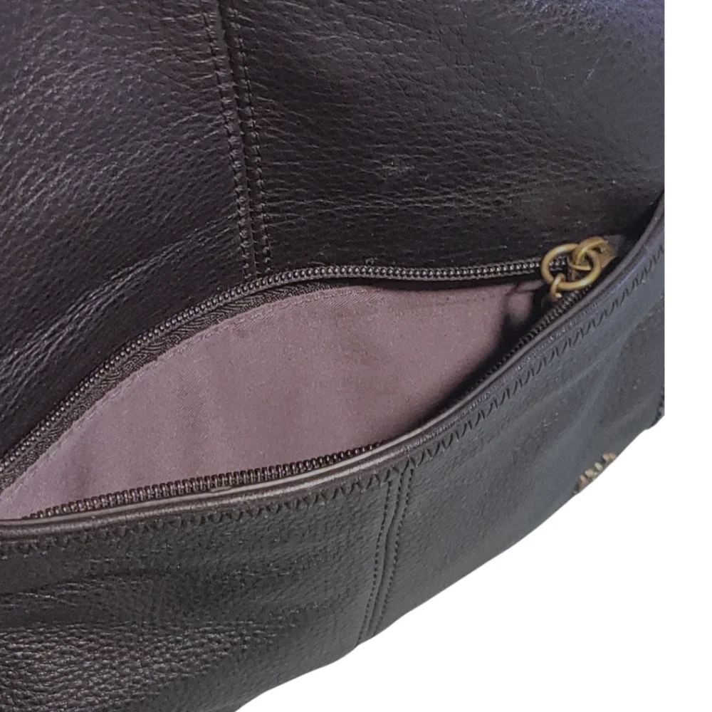 The Sak Iris Leather Crossbody Bag Black Adjustable Strap Pockets - Picture 6 of 12